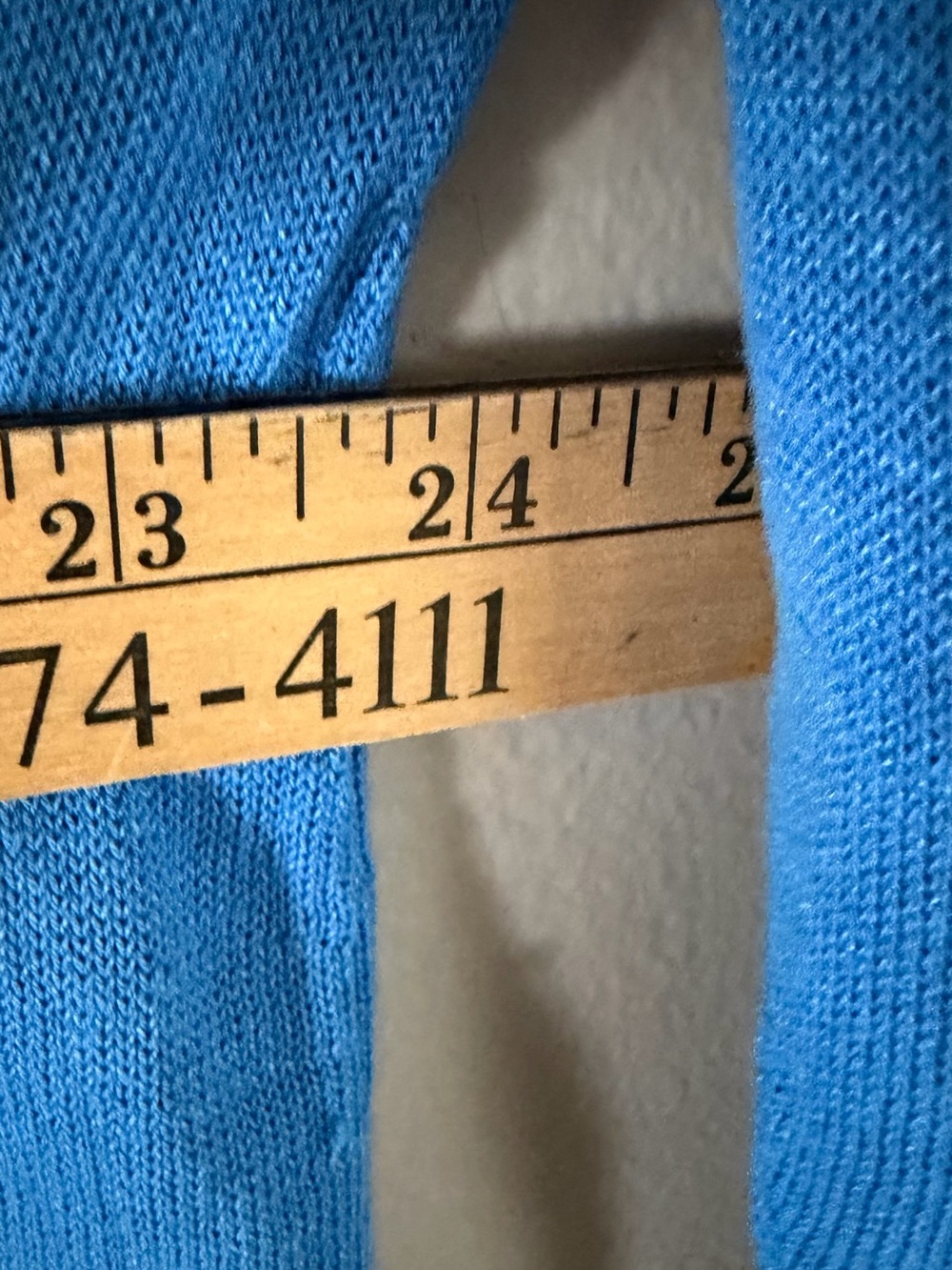 J. Jill Blue Long Sleeve Knit Crewneck Top linen petite XL - Picture 7 of 10